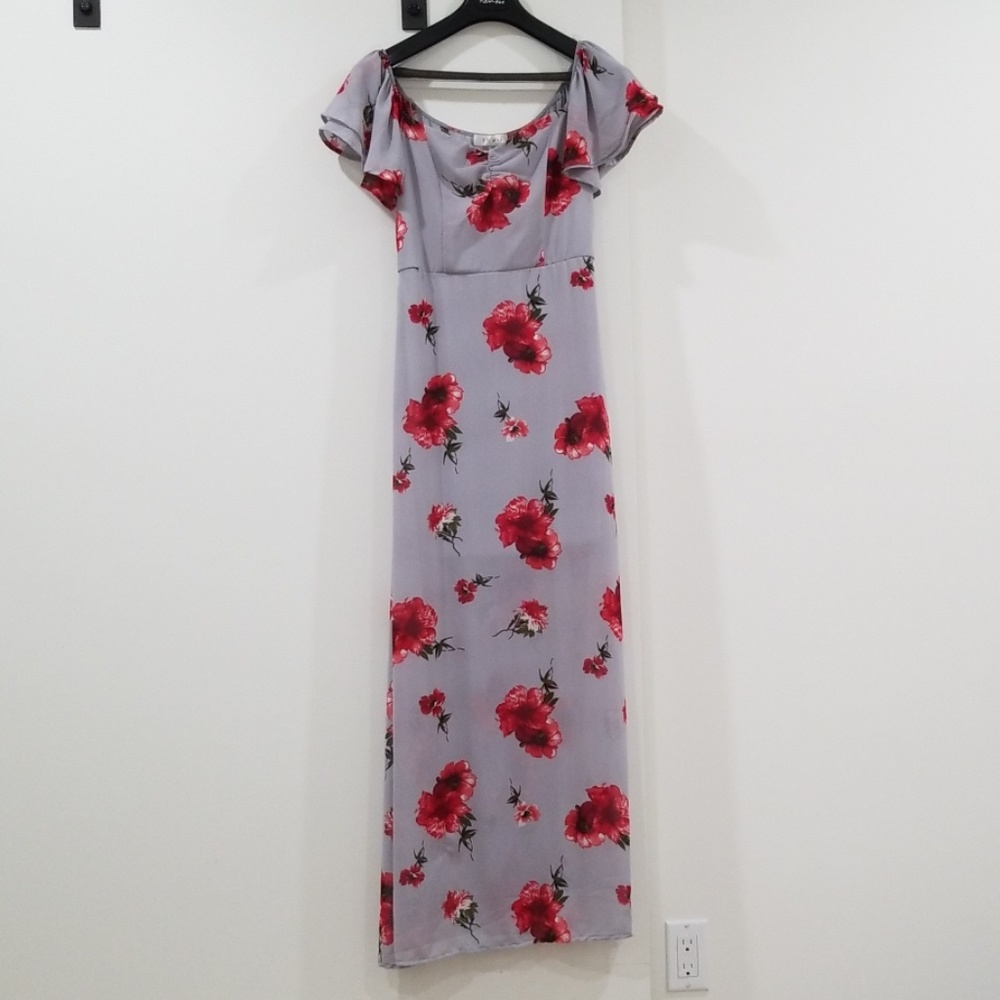 Row A Floral Long Dress